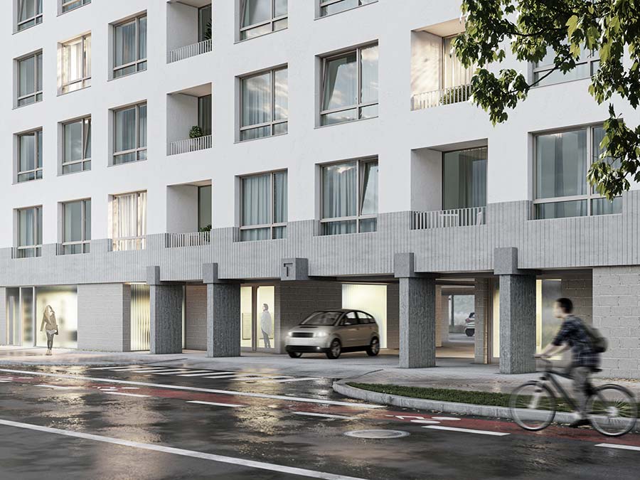 Bytový dům na sídlišti